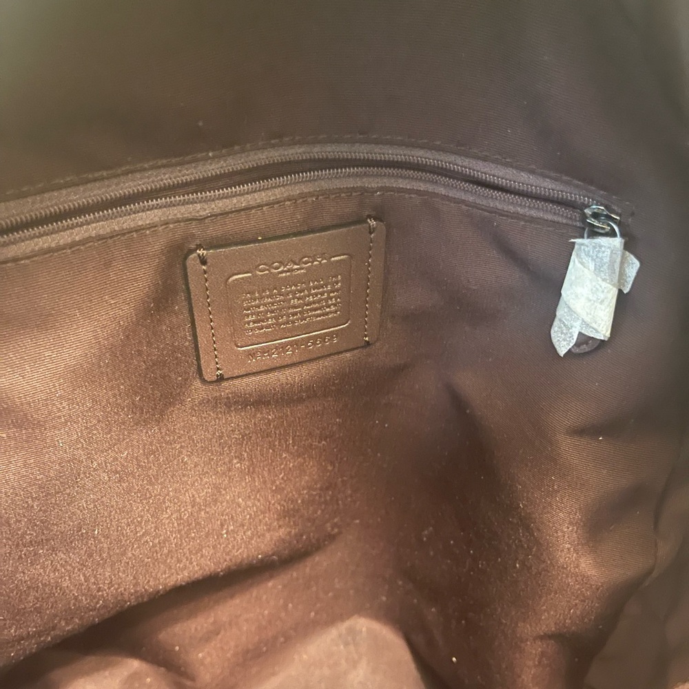 Coach Leather Backpack. Euc - image 4